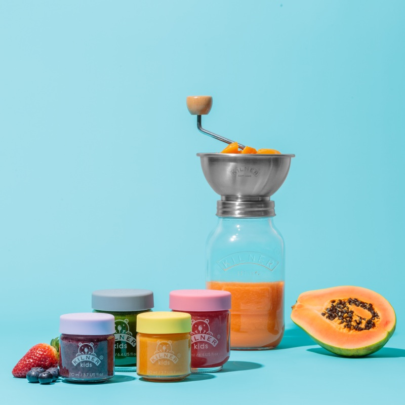 3 słoiczki śniadaniówki Kids Jar Kilner idealne do lodówki