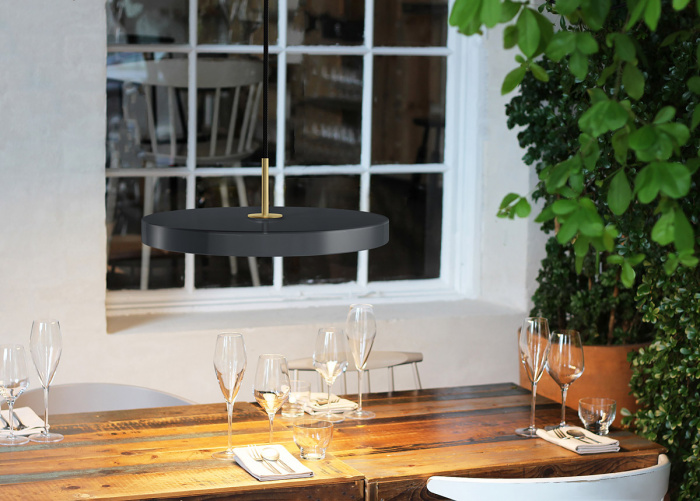 Antracytowa lampa wisząca Asteria UMAGE