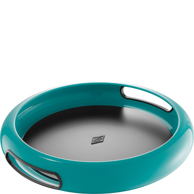 Bezpieczna taca z wysoką krawędzią i uchwytami Spacy Wesco turkusowa 322101-54