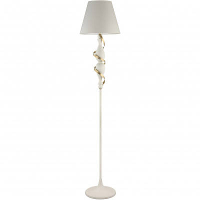 Biała lampa podłogowa Intreccio Maytoni Classic ARM010-01-W