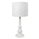 Biała lampka na stolik Lans Candellux 41-53855