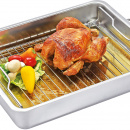 Brytfanna stalowa z rusztem 34x24 cm KU-1066632834