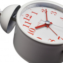Budzik analogowy retro Single Bell Nextime biały 5213 WI