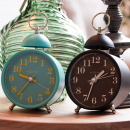 Budzik analogowy retro Single Bell Nextime czarny 5213 ZW