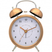 Budzik Wake Up Nextime 15 cm, miedziany 5112 CO