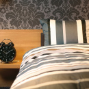 Budzik Wake up Nextime 23 cm, srebrny 5113 ZI