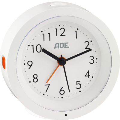 Budzik z podświetleniem biały ADE AD-CK 1719