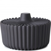 Cukiernica z pokrywką, czarna porcelana Pekoë Revol RV-653639-1