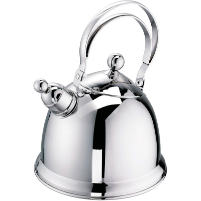 Czajnik stal polerowana z gwizdkiem Grace, na indukcję, 2,2 Litra 68042-16