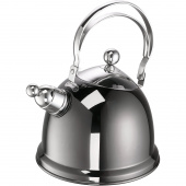 Czajnik stalowy z gwizdkiem Luna, antracytowy, indukcja, 2,2 Litra 68043-16