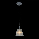 Delikatna, szara lampa wisząca Monsoon Maytoni Classic ARM154-PL-01-S