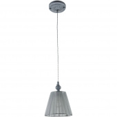 Delikatna, szara lampa wisząca Monsoon Maytoni Classic ARM154-PL-01-S