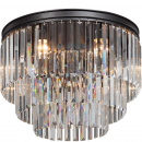 Designerska lampa sufitowa z przezroczystych kryształów Vitaluce VE5151-1/6+3+1PL