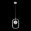 Designerska lampa wisząca kula w ramce Avola Maytoni Modern MOD431-PL-01-WS