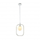 Designerska lampa wisząca kula w ramce Avola Maytoni Modern MOD431-PL-01-WS