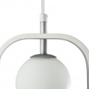 Designerska lampa wisząca kula w ramce Avola Maytoni Modern MOD431-PL-01-WS