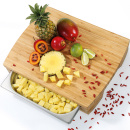 Deska do krojenia ze stalową, wysuwaną tacą 46x35 cm Zassenhaus ZS-054323