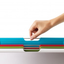 Deski kuchenne do krojenia w srebrnym stojaku Folio Joseph Joseph L 60185