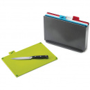 Deski kuchenne do krojenia w stojaku Index Joseph Joseph grafit 60132