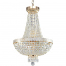 Duża, kryształowa lampa wisząca, złota Bella Maytoni Classic DIA750-TT40-WG
