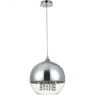 Duża kula z kryształkami - lampa wisząca pojedyncza Fermi Maytoni Modern P140-PL-170-1-N