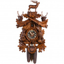 Duży, drewniany zegar z kukułką nakręcany co 8 dni Hones 52 cm HS-837-4NU