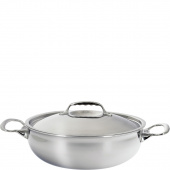 Duży garnek do duszenia z pokrywą, stalowo-aluminiowy Affinity de Buyer D-3745-28