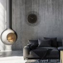 Duży, okrągły zegar ścienny 70 cm Fancy Nextime 3270 ZW