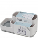 Duży pojemnik na akcesoria łazienkowe EasyStore Joseph Joseph szaro-biały 70513