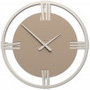 Duży zegar ścienny 60 cm rzymskie cyfry Sirio60 CalleaDesign caffelatte 10-216-14