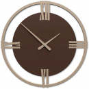 Duży zegar ścienny 60 cm rzymskie cyfry Sirio60 CalleaDesign czekoladowy 10-216-69
