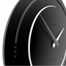 Duży zegar ścienny Sonar 46 cm CalleaDesign czarny 10-134-5