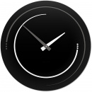 Duży zegar ścienny Sonar 46 cm CalleaDesign czarny 10-134-5