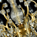 Duży żyrandol na 8 żarówek, złoty z kryształkami Sevilla Maytoni Classic DIA004-08-G