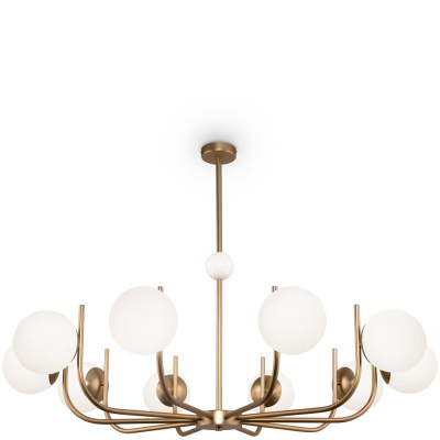 Duży żyrandol szklane kule Rendez-vous Maytoni MOD109PL-10BS