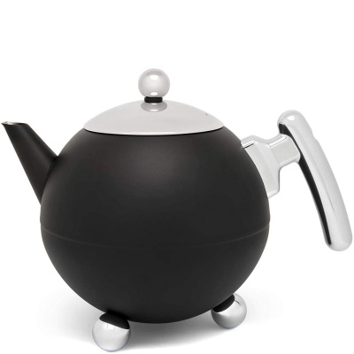 Dzbanek termiczny do herbaty 1,2 Litra Bella Ronde Bredemeijer czarny 101006