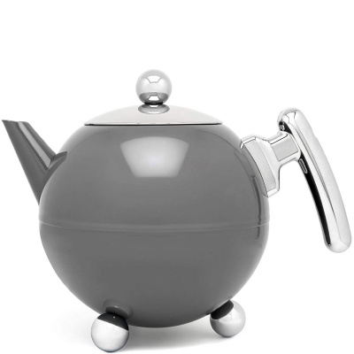 Dzbanek termiczny do herbaty 1,2 Litra Bella Ronde Bredemeijer szary 101003