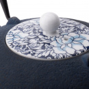 Dzbanek żeliwny granatowy z filtrem do herbaty Yantai 1,2 Litra Bredemeijer G021BP