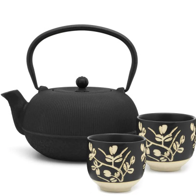 Dzbanek żeliwny z czarkami do herbaty 1 Litr Sichuan Bredemeijer 153013
