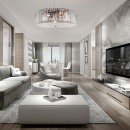 Ekskluzywna lampa wisząca - opalizujące kryształy Recinto Maytoni MOD080CL-06CH