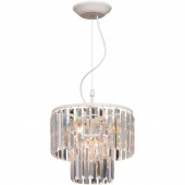 Elegancka lampa wisząca, przezroczyste kryształy Vitaluce VE5179-0/4S