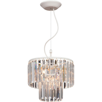 Elegancka lampa wisząca, przezroczyste kryształy Vitaluce VE5179-0/4S