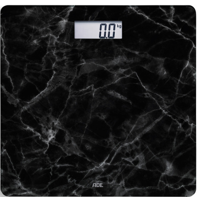Elektroniczna waga łazienkowa Aurora ADE wzór marmurowy, czarny AD-BE 1712