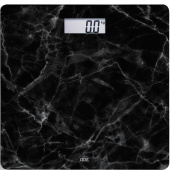 Elektroniczna waga łazienkowa Aurora ADE wzór marmurowy, czarny AD-BE 1712