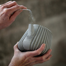 Filiżanka do herbaty z czarnej porcelany Pekoë Revol RV-653609-4