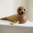 Foka drewniana mała Baby Seal Spring Copenhagen 1038