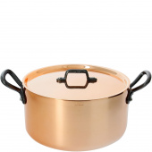 Garnek miedziany z pokrywką 20 cm Inocuivre Tradition de Buyer D-6466-20