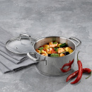 Garnek stalowy z pokrywką szklaną 1,6 Litra Flavoria Kela KE-10174