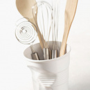 Gnieciony kubek porcelanowy do grissini 1 Litr Revol Froisses czerwony RV-641915-1