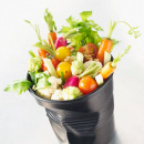 Gnieciony kubek porcelanowy na lód Revol Froisses czarny RV-641916-1